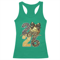 Happy New Year 2026 Racerback Tank Top Hello 2026 Disco Ball Coquette Bow Faux Glitter - Wonder Print Shop