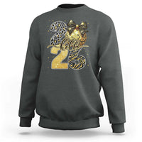 Happy New Year 2026 Sweatshirt Hello 2026 Disco Ball Coquette Bow Faux Glitter - Wonder Print Shop