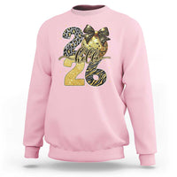 Happy New Year 2026 Sweatshirt Hello 2026 Disco Ball Coquette Bow Faux Glitter - Wonder Print Shop