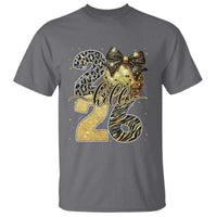 Happy New Year 2026 T Shirt Hello 2026 Disco Ball Coquette Bow Faux Glitter - Wonder Print Shop