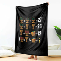 Funny 67 Kwanzaa Math Throw Blanket Six Seven Meme Kinara Candles African American Christmas - Wonder Print Shop