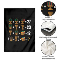 Funny 67 Kwanzaa Math Garden Flag Six Seven Meme Kinara Candles African American Christmas - Wonder Print Shop