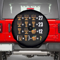 Funny 67 Kwanzaa Math Spare Tire Cover Six Seven Meme Kinara Candles African American Christmas - Wonder Print Shop