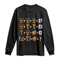 Funny 67 Kwanzaa Math Long Sleeve Shirt Six Seven Meme Kinara Candles African American Christmas - Wonder Print Shop