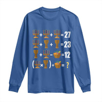 Funny 67 Kwanzaa Math Long Sleeve Shirt Six Seven Meme Kinara Candles African American Christmas - Wonder Print Shop