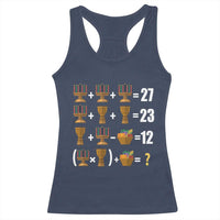 Funny 67 Kwanzaa Math Racerback Tank Top Six Seven Meme Kinara Candles African American Christmas - Wonder Print Shop