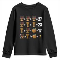 Funny 67 Kwanzaa Math Youth Sweatshirt Six Seven Meme Kinara Candles African American Christmas - Wonder Print Shop