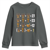 Funny 67 Kwanzaa Math Youth Sweatshirt Six Seven Meme Kinara Candles African American Christmas - Wonder Print Shop