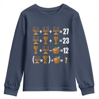 Funny 67 Kwanzaa Math Youth Sweatshirt Six Seven Meme Kinara Candles African American Christmas - Wonder Print Shop