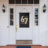 Funny 67 Kwanzaa Garden Flag Six Seven Meme Kinara Candles African American Christmas - Wonder Print Shop