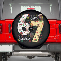 Funny 67 Kwanzaa Spare Tire Cover Six Seven Meme Kinara Candles African American Christmas - Wonder Print Shop