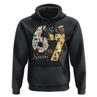 Funny 67 Kwanzaa Hoodie Six Seven Meme Kinara Candles African American Christmas - Wonder Print Shop