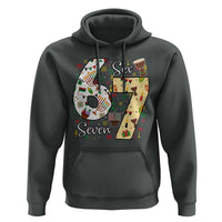 Funny 67 Kwanzaa Hoodie Six Seven Meme Kinara Candles African American Christmas - Wonder Print Shop