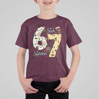 Funny 67 Kwanzaa T Shirt For Kid Six Seven Meme Kinara Candles African American Christmas - Wonder Print Shop