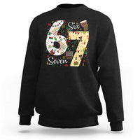 Funny 67 Kwanzaa Sweatshirt Six Seven Meme Kinara Candles African American Christmas - Wonder Print Shop