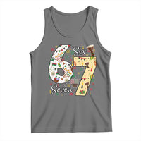 Funny 67 Kwanzaa Tank Top Six Seven Meme Kinara Candles African American Christmas - Wonder Print Shop
