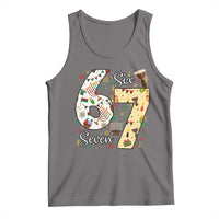 Funny 67 Kwanzaa Tank Top Six Seven Meme Kinara Candles African American Christmas - Wonder Print Shop