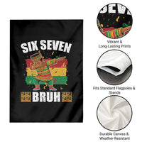 Funny 67 Kwanzaa Garden Flag Six Seven Bruh Dabbing African Heritage - Wonder Print Shop