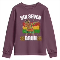 Funny 67 Kwanzaa Youth Sweatshirt Six Seven Bruh Dabbing African Heritage - Wonder Print Shop
