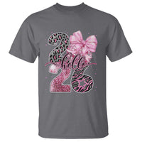 Happy New Year 2026 T Shirt Hello 2026 Disco Ball Pink Coquette Bow Faux Glitter - Wonder Print Shop