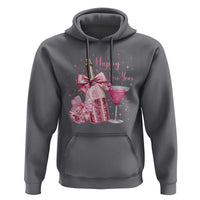 Happy New Year 2026 New Years Eve Party Hoodie Pink Cocktail Disco Ball - Wonder Print Shop