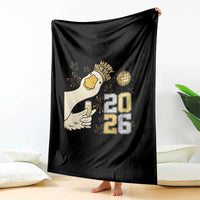 Funny New Years Eve Silly Goose 2026 Throw Blanket New Year Party - Wonder Print Shop