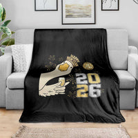 Funny New Years Eve Silly Goose 2026 Throw Blanket New Year Party - Wonder Print Shop