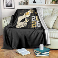 Funny New Years Eve Silly Goose 2026 Throw Blanket New Year Party - Wonder Print Shop