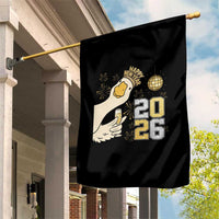 Funny New Years Eve Silly Goose 2026 Garden Flag New Year Party - Wonder Print Shop