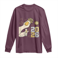 Funny New Years Eve Silly Goose 2026 Long Sleeve Shirt New Year Party - Wonder Print Shop