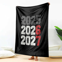 Funny 67 New Year Throw Blanket Happy New Year 2026 2027 Sports Jersey Number - Wonder Print Shop