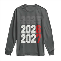 Funny 67 New Year Long Sleeve Shirt Happy New Year 2026 2027 Sports Jersey Number - Wonder Print Shop