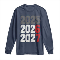 Funny 67 New Year Long Sleeve Shirt Happy New Year 2026 2027 Sports Jersey Number - Wonder Print Shop