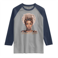 Melanin Queen Raglan Shirt Proud African American Black Pride