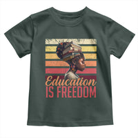 Education Is Freedom Toddler T Shirt Retro Black History Month Teacher