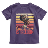 Education Is Freedom Toddler T Shirt Retro Black History Month Teacher