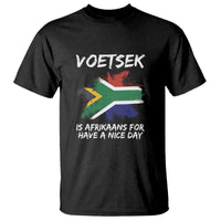 Funny Voetsek Is Afrikaans For Have A Nice Day T Shirt Vintage Saffa Flag