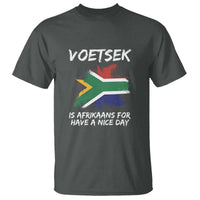 Funny Voetsek Is Afrikaans For Have A Nice Day T Shirt Vintage Saffa Flag