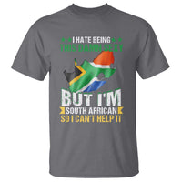 I Hate Being This Damn Sexy But I'm South African So I can't Help It T Shirt Saffa Flag