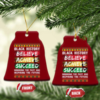 Black History Believe Achieve Succeed Ceramic Ornament African American History