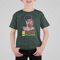 Education Is Freedom T Shirt For Kid Black History Month Teacher Melanin Black Girl