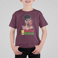 Education Is Freedom T Shirt For Kid Black History Month Teacher Melanin Black Girl