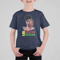 Education Is Freedom T Shirt For Kid Black History Month Teacher Melanin Black Girl