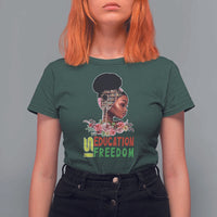 Education Is Freedom T Shirt For Women Black History Month Teacher Melanin Black Girl
