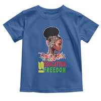 Education Is Freedom Toddler T Shirt Black History Month Teacher Melanin Black Girl