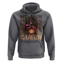 African American Pride Hoodie Melanin Queen Afro Messy Bun