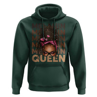 African American Pride Hoodie Melanin Queen Afro Messy Bun