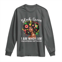 Proud African American Melanin Black Afro Girl Long Sleeve Shirt Black Queen I Am Who I Am Your Approval Isn't Needed