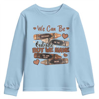 African American Teacher Youth Sweatshirt We Can Be Different On The Outside But We Have The Same Heart Inside Melanin Crayons
