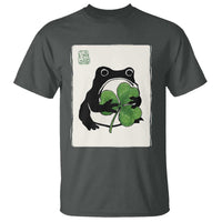 Funny Grumpy Frog Japanese St Patricks Day T Shirt